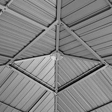 TOOLPORT 13x13 ft Hardtop Gazebo Steel Roof