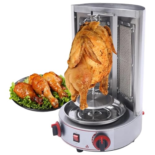 Commercial Shawarma Grill Machine With 360° Rotation & Temperature Control For Home, Restaurant, And Party Cooking