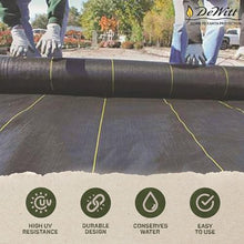 Dewitt Sunbelt Woven Weed Barrier Landscape Fabric Ground Cover 4' x 300' (9 Pack)