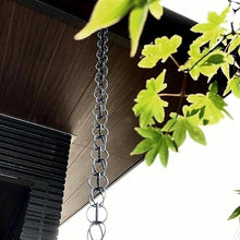 YUSIWOAL Ring Rain Chain Downpipe, Aluminium Patio Garden Rain Collector Chain for Homestay Villa(A,3m/10ft)
