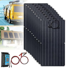 Flexible Solar Panel(100-1000w) - W/Solar Charger Regulator, Solar Panels, Off-Grid Charger, Easy Installation, for Marine, Van, Car, Rv, Cabin,10X100W