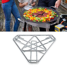 Foldable Campfire Stand Camping Bonfire Cooking Stand Portable Outdoor Grill Rack Steel Open Fire Tripod for Picnic
