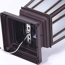 YOtat Outdoor Ip65 Waterproof Column Lamp E27 Single Head Table Lamp Garden Landscape Lawn Villa Base Street Lamp Corridor Fence Lamp