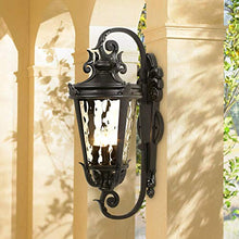 Casa Marseille 27 1/2" High Black Rustic Outdoor Wall Light Fixture