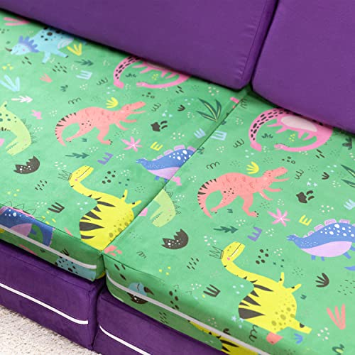 Jaxx Playscape Patterns Playset/Sofa Dinos/Grape