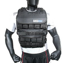 RUNmax Adjustable Weighted Vest with Shoulder Pads Option 150LBS Black