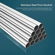 Pool Handrail Handle Grab Rails Swimming Swimming Pool Handrail with Mounting Accessories, 304 Stainless Steel Stair Pool Hand Rail for Inground Swimming Pool