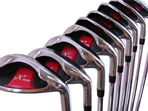 Extreme X5 iBRID Iron Set Senior Men's 8-Piece Right Handed Senior Flex Club Black