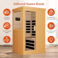 OUTEXER Far Infrared Sauna Home Sauna Spa Room Canadian Hemlock Wood 1200W