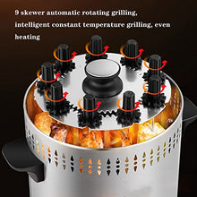 Dntum Multi-Function Vertical Rotisserie Oven, Electric Grill Smokeless, Broil Roasting Kebab Rack, Rotating Oven Barbecue Grill, with Timing Function, for Commercial and Home Use