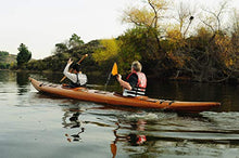 Wooden Boat USA Old Modern Handicrafts Real Kayak for 2 Persons 19-Feet Brown