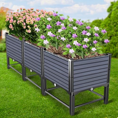Dalumian Raised Garden Bed, Large Elevated Planter Box, Planter Box, Standing Narrow Plant Stand, Suitable for Veggies, Herbs, Flowers & Entryway Decor(120 * 40 * 49cm)