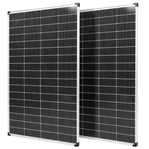 200W Solar Panel 2Pcs High Efficiency Monocrystalline Aluminum Frame Design