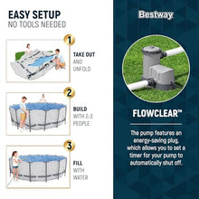 Bestway Steel Pro MAX 16' x 48" Above Ground Swimming Pool Set with Pump