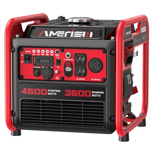 AMERISUN 4500W Inverter Generator, Portable Gas Powered