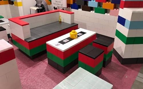 EverBlock Modular 8’ Sofa with Cantilever Kit Translucent