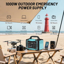 STARYLINE 1000W Portable Power Station 1024Wh LiFePO4 for Outdoor & Home