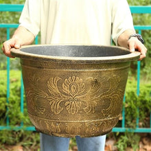 Flower pots Flower Pot Decorative Resin Garden Planter Flower Pots with Drainage Planters Gardening Flower Pot Home Office Garden Plant Container Decoration Planter Pot-44cm (Size : 41cm) (One Color