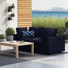 Modway Commix Sunbrella Outdoor Patio Loveseat Navy