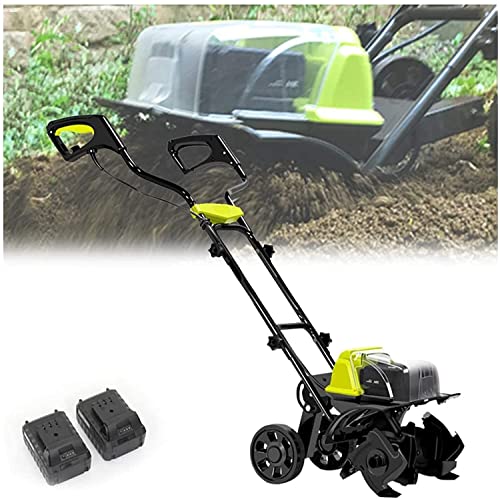 RhLLvJ Electric Tilling and Loosening Machine Microtiller Small Plough Machine Home Turning Soil Digging Orchard Cultivator Agricultural Use