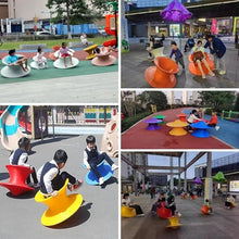 CHZDPP Gyro Swivel Chair for Boys & Girls Ages 2 to 5, 360° Swivel Gyro Chair for Playground Kindergarten, Autism Kids Sense Sports Equipment for Outdoor/Indoor(Dark Blue,10 Packs)