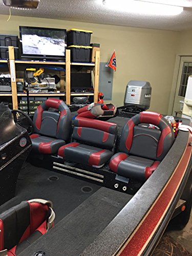DeckMate Boat Seats 68" Bass Charcoal & Red