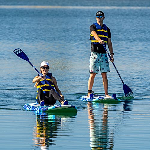 WAVESTORM 9ft6 SUP Kayak Hybrid Stand Up Paddleboard Foam Soft Top Blue