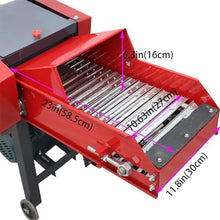 INTSUPERMAI 6-Blade Hay Cutter Pulverizer Red