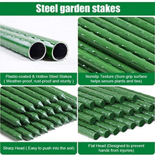 EVANEM 36” (90cm) Length Plant Stakes Gardening Pillar Plastic Coated Steel Pipe, for Supporting Climbing Plants Flowers and Vegetables(100pcs 8 X 900 mm)
