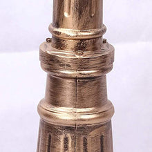 Xinmeiyue Antique Bronze Solar Lantern Post Light - 2-Lights Decorative Outdoor Column Lamp for Garden, Garage, and Courtyard(2.5m)