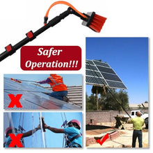DHXIAMZ Telescopic Solar Panel Cleaning Brush Kit312M Adjustable Pole 55CM Water Hose Fed Brush for Windows Roofs Pools RVsOutdoor Cleaning Tool