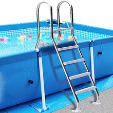 4 Steps Pool Steps, Thicken 304 Stainless Steel Pool Ladders for Outdoor, Pool Ladder Above Ground Pool Ladder Heavy Duty for Backyard Above Ground Pool
