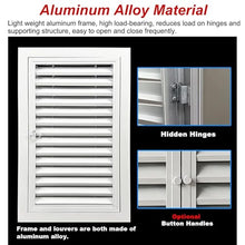 Ventilated Access Panel with Louvered Plate, Air Vent Access Hatch for Plumbing/Drywall, 12x16 18x22 28x32 36x36 38x48 Inch Large Wall Hole Cover Inspection Door(30x48in)
