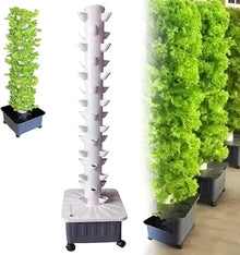 WRTYHGVGT Hydroponic Growing Kits 45 Holes Hydroponics Growing System ｜ Indoor Grow System Vertical Grow Tower, Hydroponic Planting Equipment for Herbs, Fruits and Vegetables,Gifts for Men W