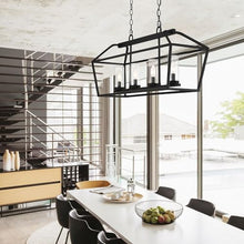 Eurofase Bastille 4 Light Outdoor Pendant Contemporary 14.75" Tall Satin Black