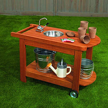 Children?s Outdoor Rolling Planting Cart, Outdoor Play, Activity Cart, Active Play Cart, Outdoor Storage, Potting Table, Planting Table, Planting Tables for Outdoors, Kids Outdoor Furniture