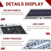 Solar Radar Feedback Speed ​​Limit Sign, LED Display 20x28" 24x35" Solar Radar Detection Iron Weatherproof Traffic Sign with Installation Kit and Remote Control