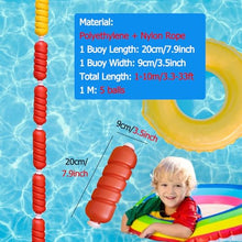 Pool Divider for Shallow And Deep End, 3 10 20 26 33 Ft Long Floating Pool Safety Rope/ Large Buoy Kits with Hooks for Swimming Pools Divider, Easy to Install ( Color : Width 9cm (3.5inch) , Size : 5m