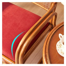 SFYCLEB Sofa Rattan Hanging Chair Rattan Chair Tea Table Balcony Single Sofa Backrest Chair Sub Vintage Rattan Armchair Sub Rattan Hammock Chair