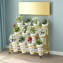 3-Tier Corner Plant Shelf Stand Heavy Duty Metal Rack For Patio Garden