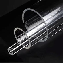 EVANEM Big Size Clear Acrylic Tube, for Fish Tank Aquarium Supplies Hydroponics Watering Transparent Pipe(120x114x500mm)