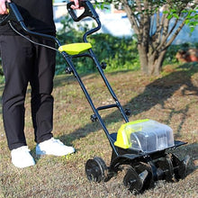Cordless Hand Push Tiller, 180rpm Electric 40V Farm Scarifier with 2 Batteries, Cultivation Depth 180mm, Width 360mm, Cultivator for Garden, Farm, Orchard, Vegetable Patch