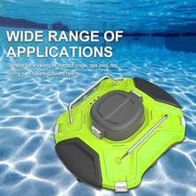 Automatic Pool Cleaner with 120Min Battery Life, 18°-25°Climbing Ability, Display Light and Buzzer, Ideal for Pools Up to 800 Sq.Ft