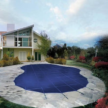 KGBNYSS Swimming Pool Cover Hotel Villa Huge Swimming Pools Safety Covers with Brass Springs Anchor, Winter Mesh Swimming Pool Cover(9.7m/32ft)