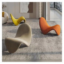 OUTIFUOSSR Tongue Chair Lazy Sofa Single Designer Living Room Balcony Lying Leisure Creative Furniture Seat Hallway Ottoman(A)