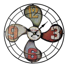 BTZHY Wall Clock,Large 16 Inches Metal Fan Shaped Outdoor Clocks for The Garden Wall Mounted Ornament Open Face Outside Clock Weatherproof Indoor Outdoor Decoration Clock