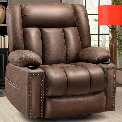 HTERWQEA Power Lift Recliner with Massage, Heat, USB & 2 Cup Holders