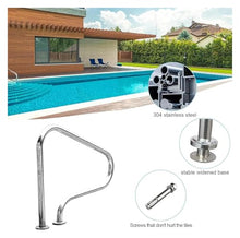 Pool Handrail Pool Stair Rail Pool Railings Pool Safety Hand Rail Kit for In Ground Swimming Pools, Stainless Steel Water Grab Bars