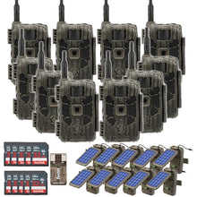 Stealth Cam 40MP Deceptor Max Cellular Trail Camera Bundle with Solar Power Panel, 32GB Memory Card, and Card Reader