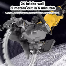 Electric Chainsaw,Handheld Wall Cutter Concrete Ring Saw, High-Power Toroidal Concrete Saw,with Water Fed Dust Suppression (Ac8600)